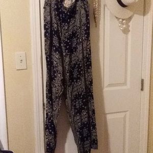 Solitaire Print Wide Leg Plazzo Pants